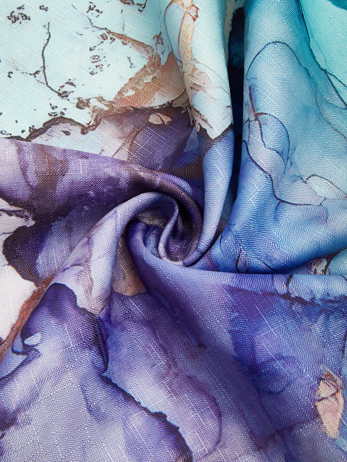 Abstract Loosen Long Sleeve Tops
