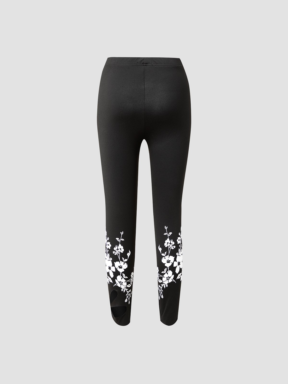 Color Block Floral Regular Fit Leggings