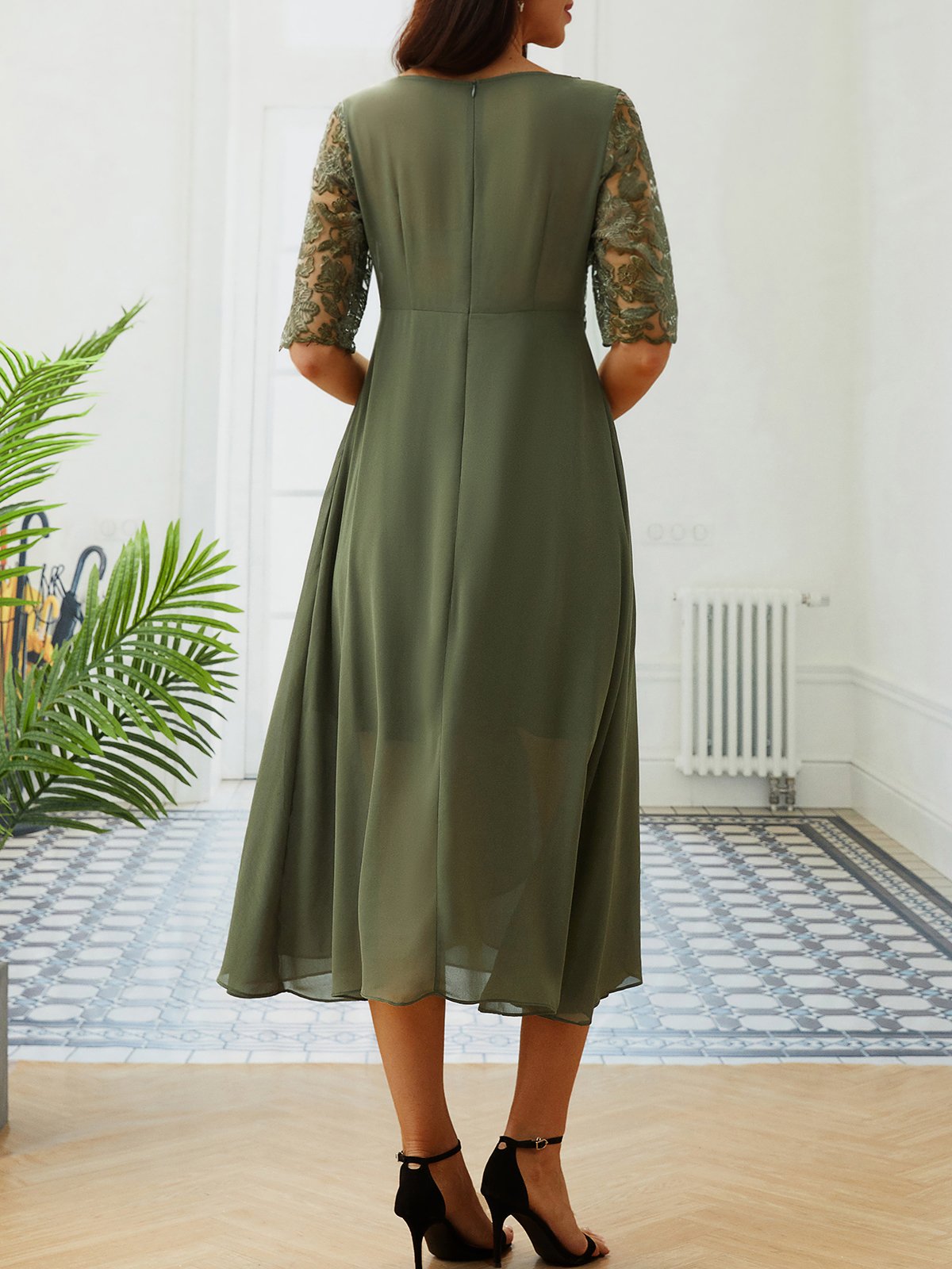 Plain Regular Fit Casual Dresses