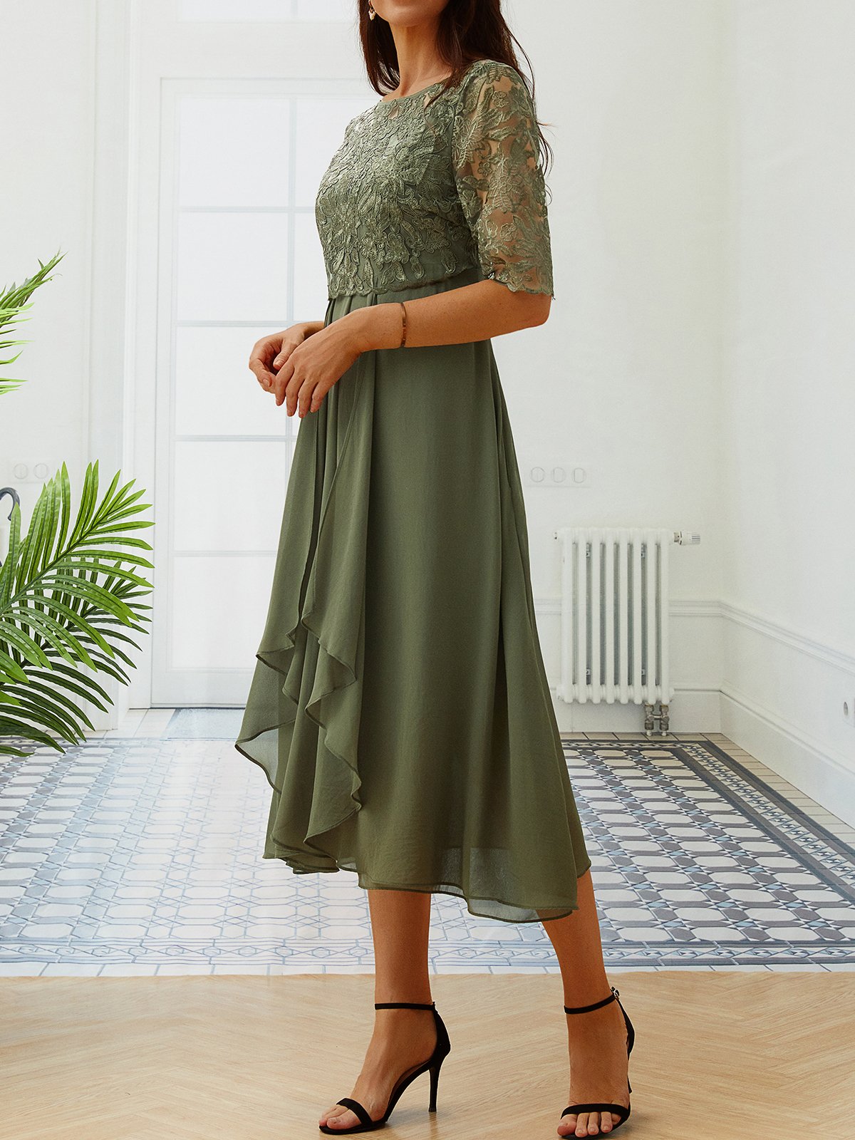 Plain Regular Fit Casual Dresses
