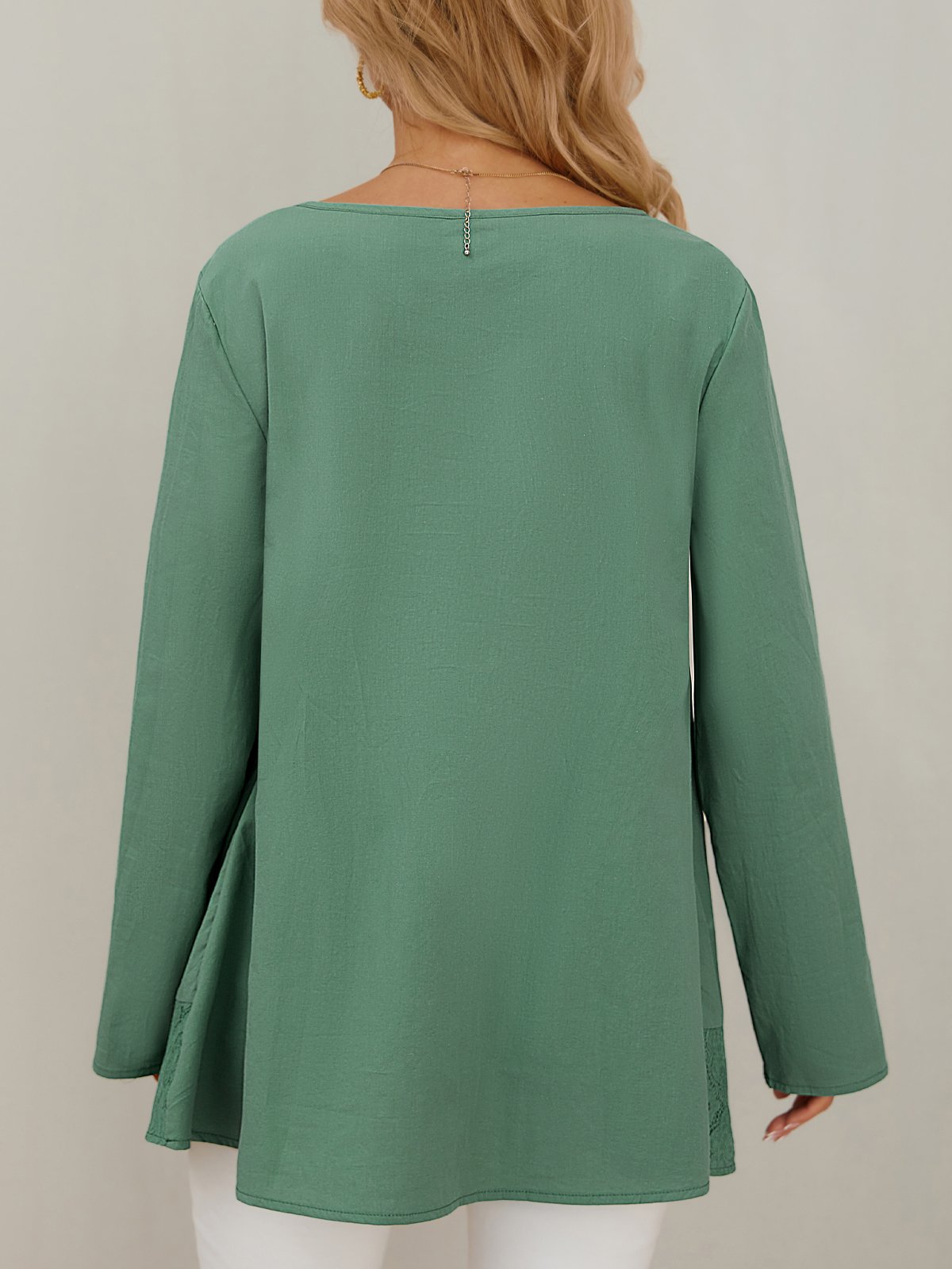 Regular Fit Casual Square Neck Plain Top