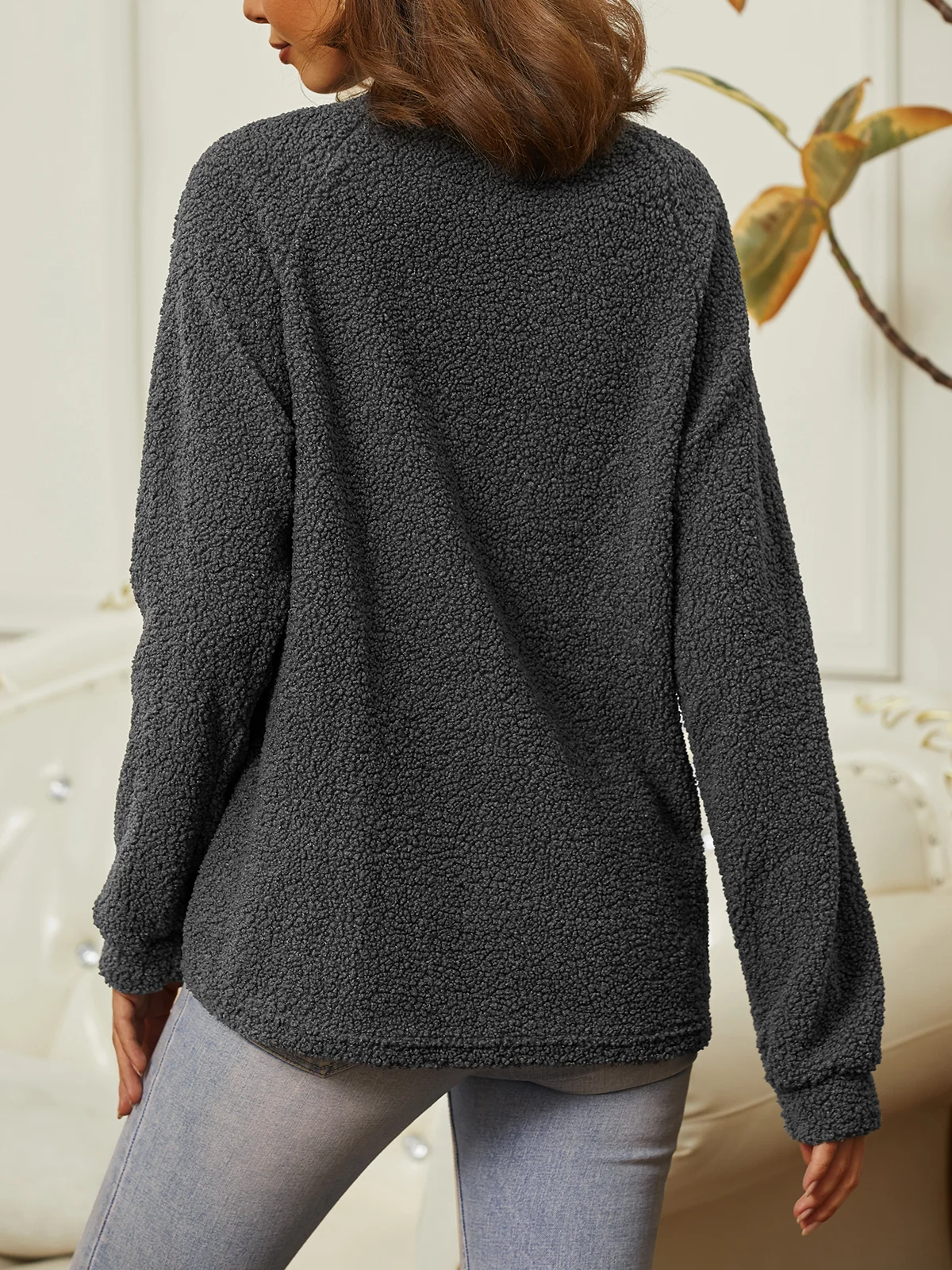 Casual Half Turtleneck Sweatshirt