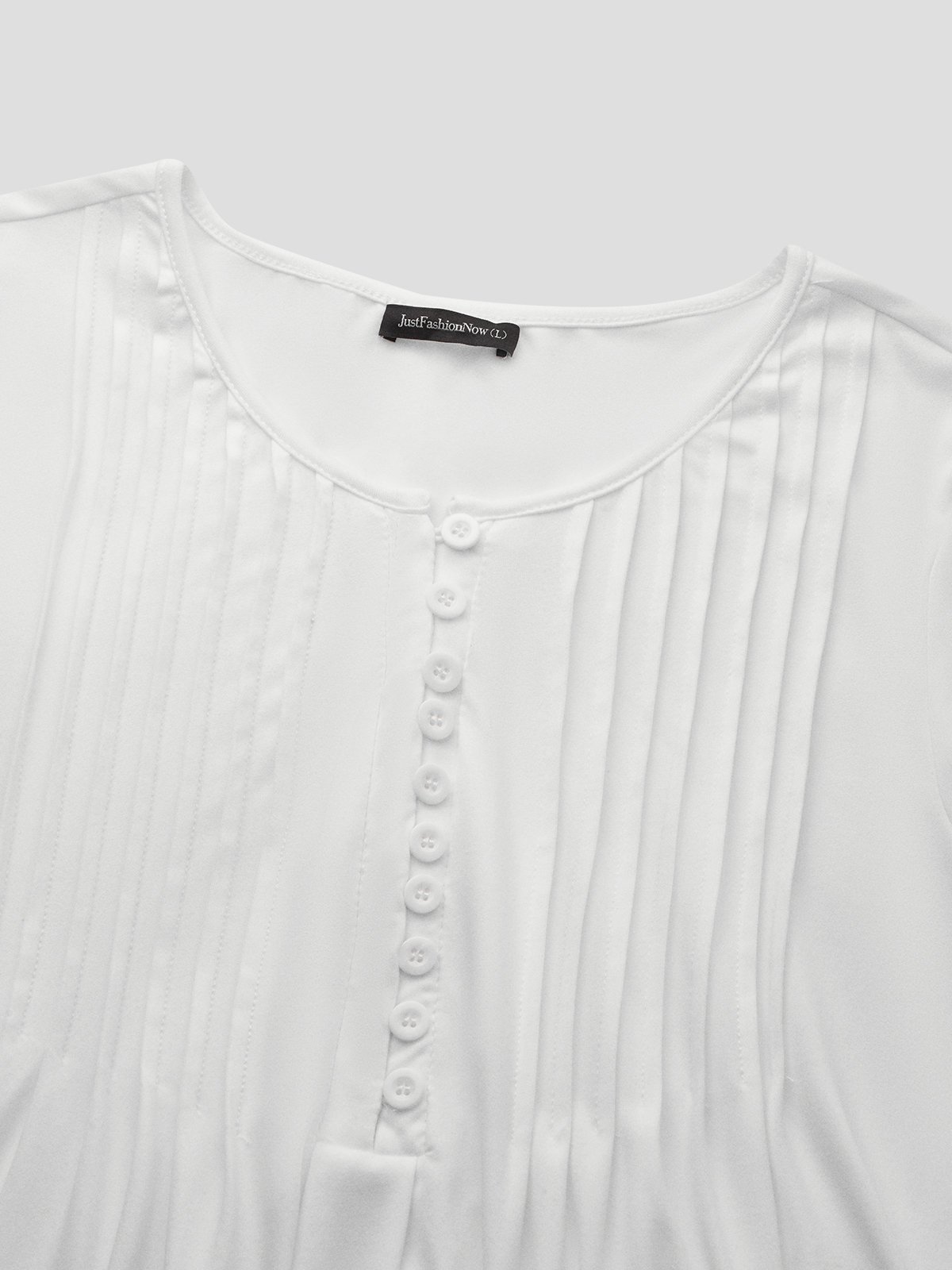 Casual Plain V Neck Tops