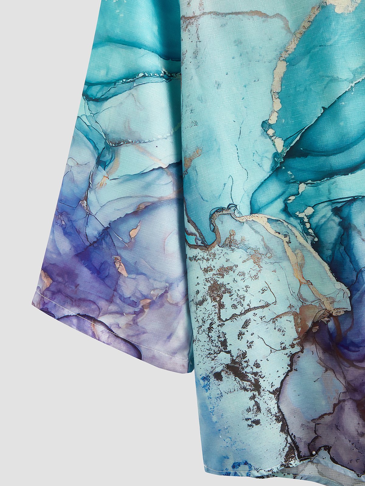 Abstract Loosen Long Sleeve Tops