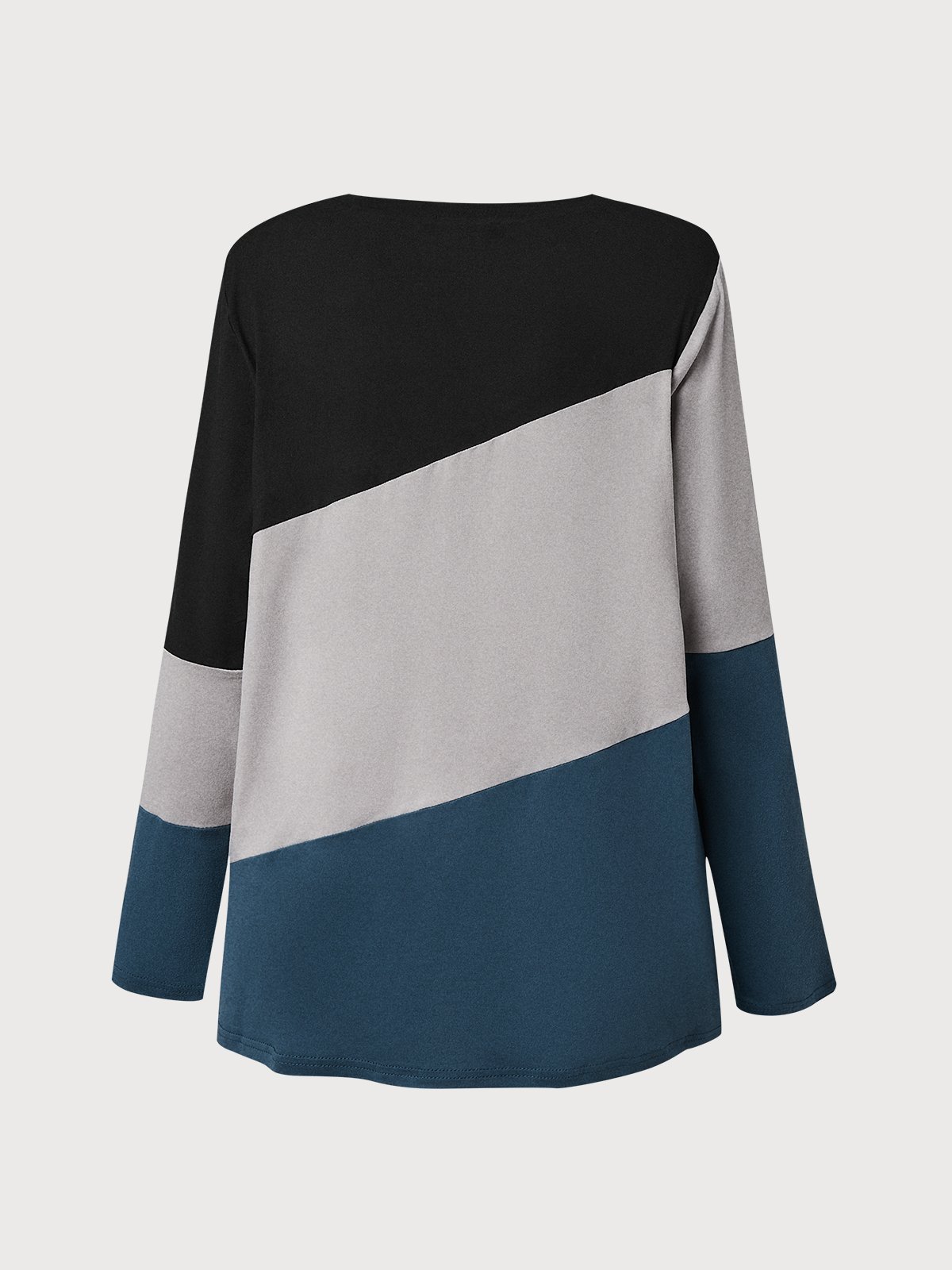 Crew Neck Color Block T-Shirt