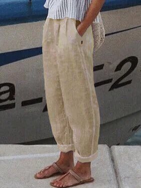 Loose Cotton Casual Pants