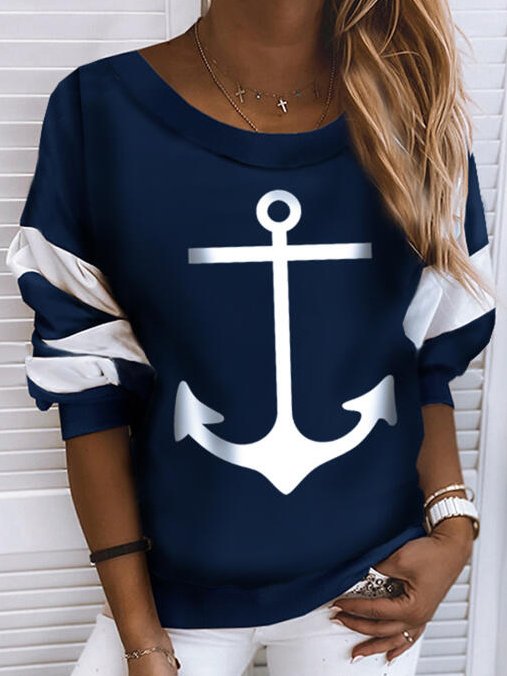 Casual Crew Neck Sweatshirts