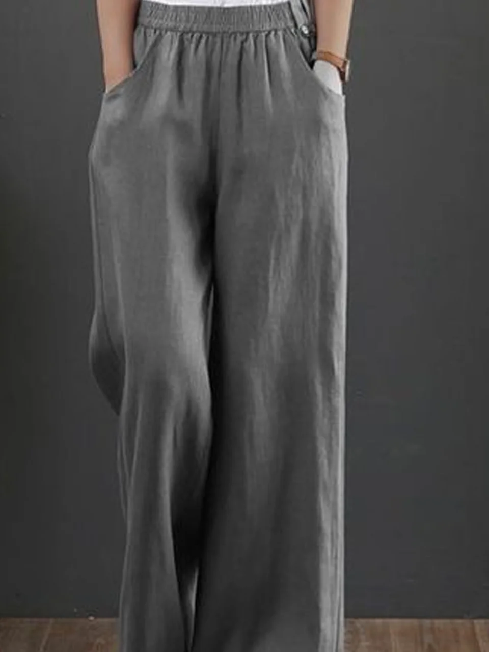 Plain Loose Casual Pants