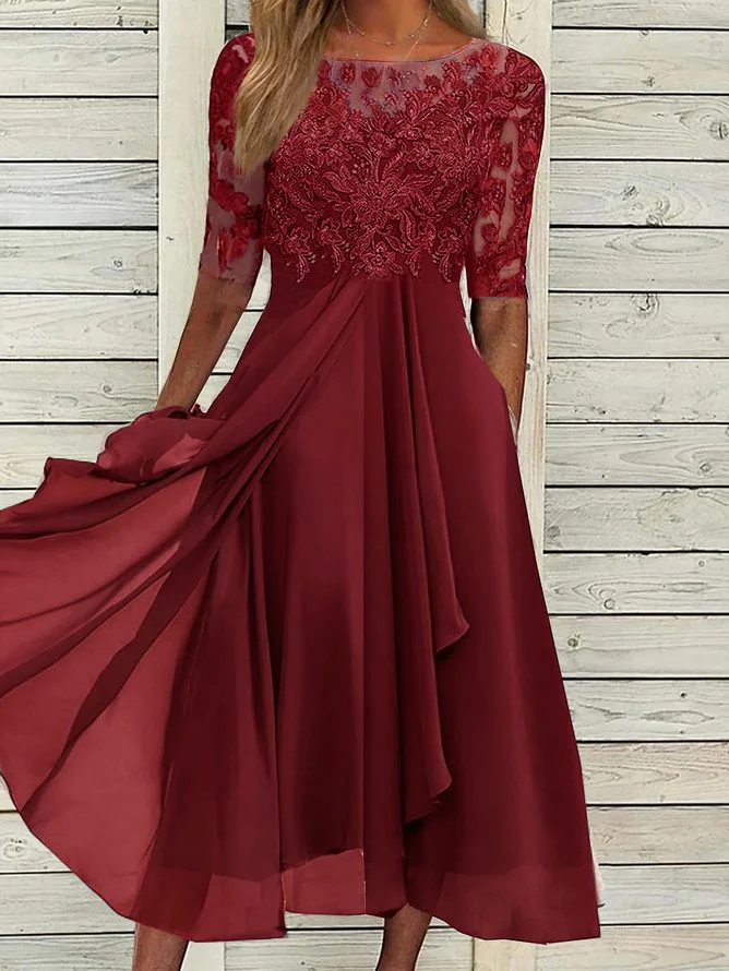 Plain Regular Fit Casual Dresses