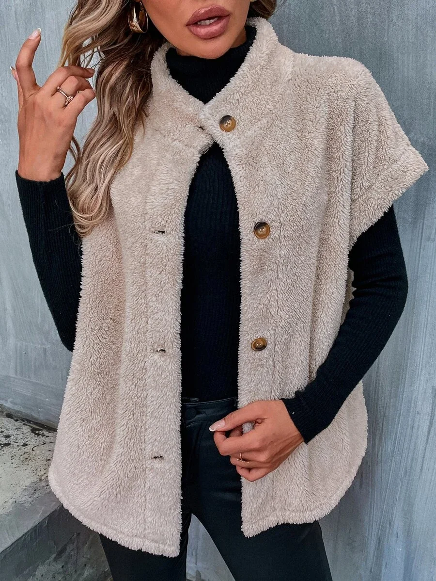 Lambswool Plain Teddy Jacket