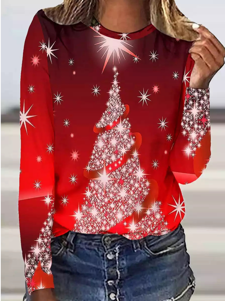 Christmas Crew Neck Regular Fit T-Shirt