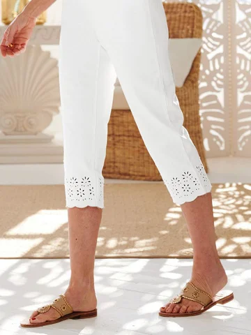 Loose Plain Casual Pants