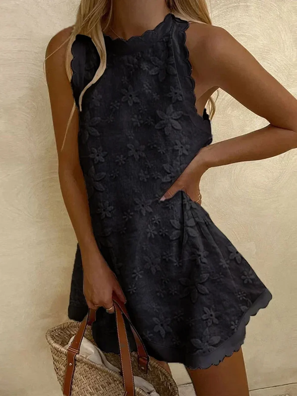 Women's Lace Casual Sleeveless Dress