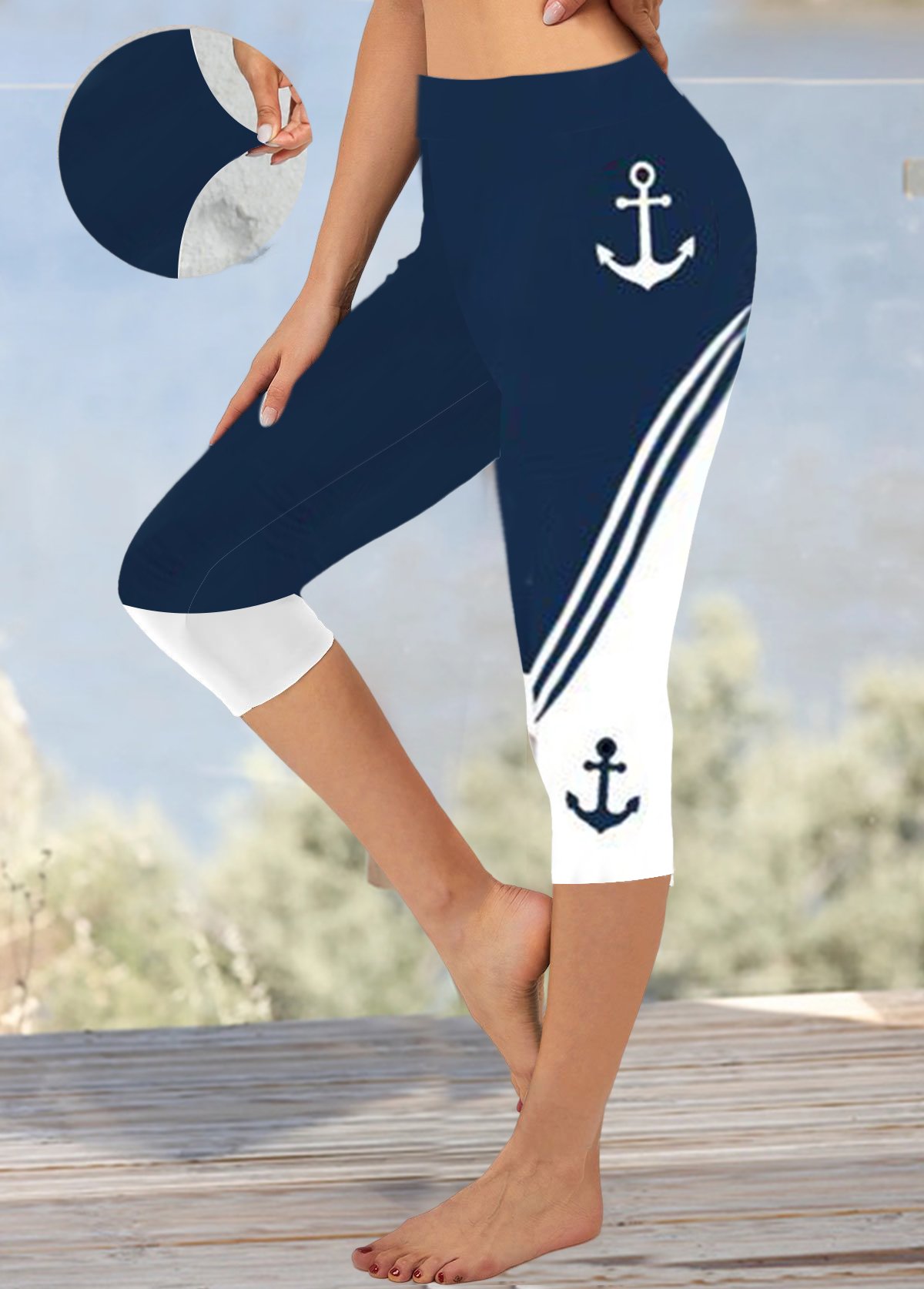 Anchor Tight Knitted Casual Leggings