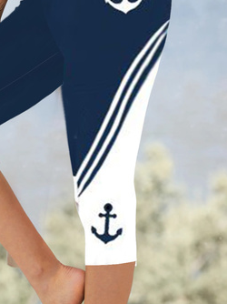 Anchor Tight Knitted Casual Leggings