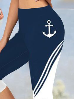 Anchor Tight Knitted Casual Leggings