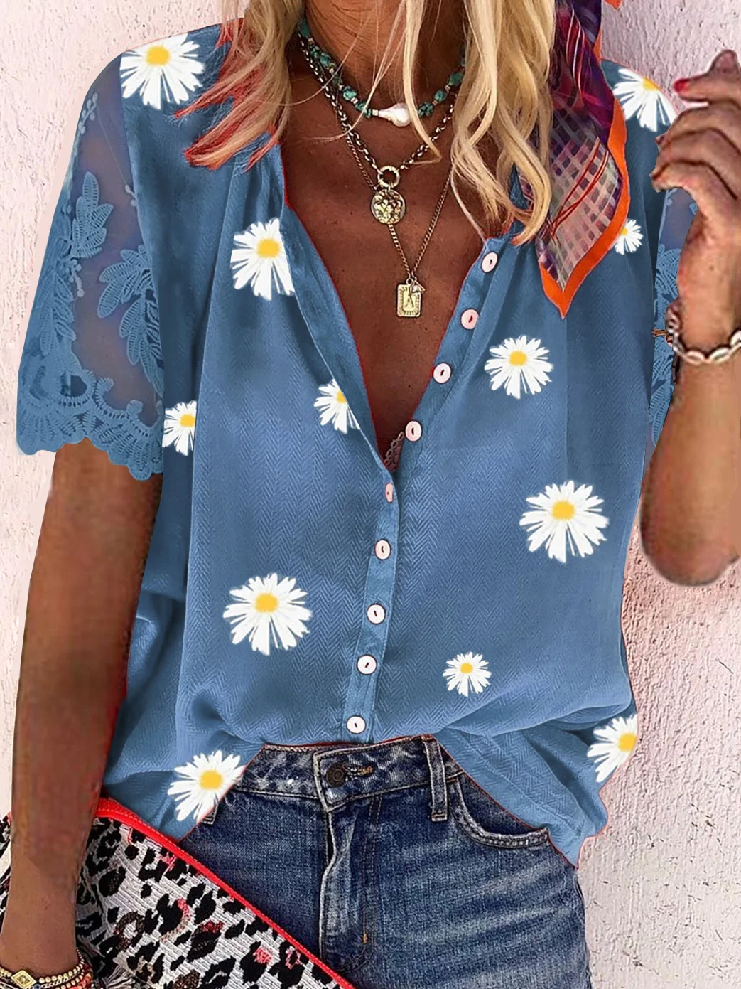 Vacation Floral Blouse