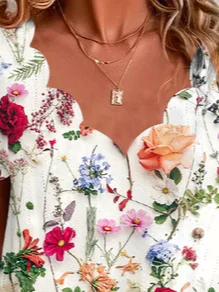 Floral Casual Loose T-Shirt