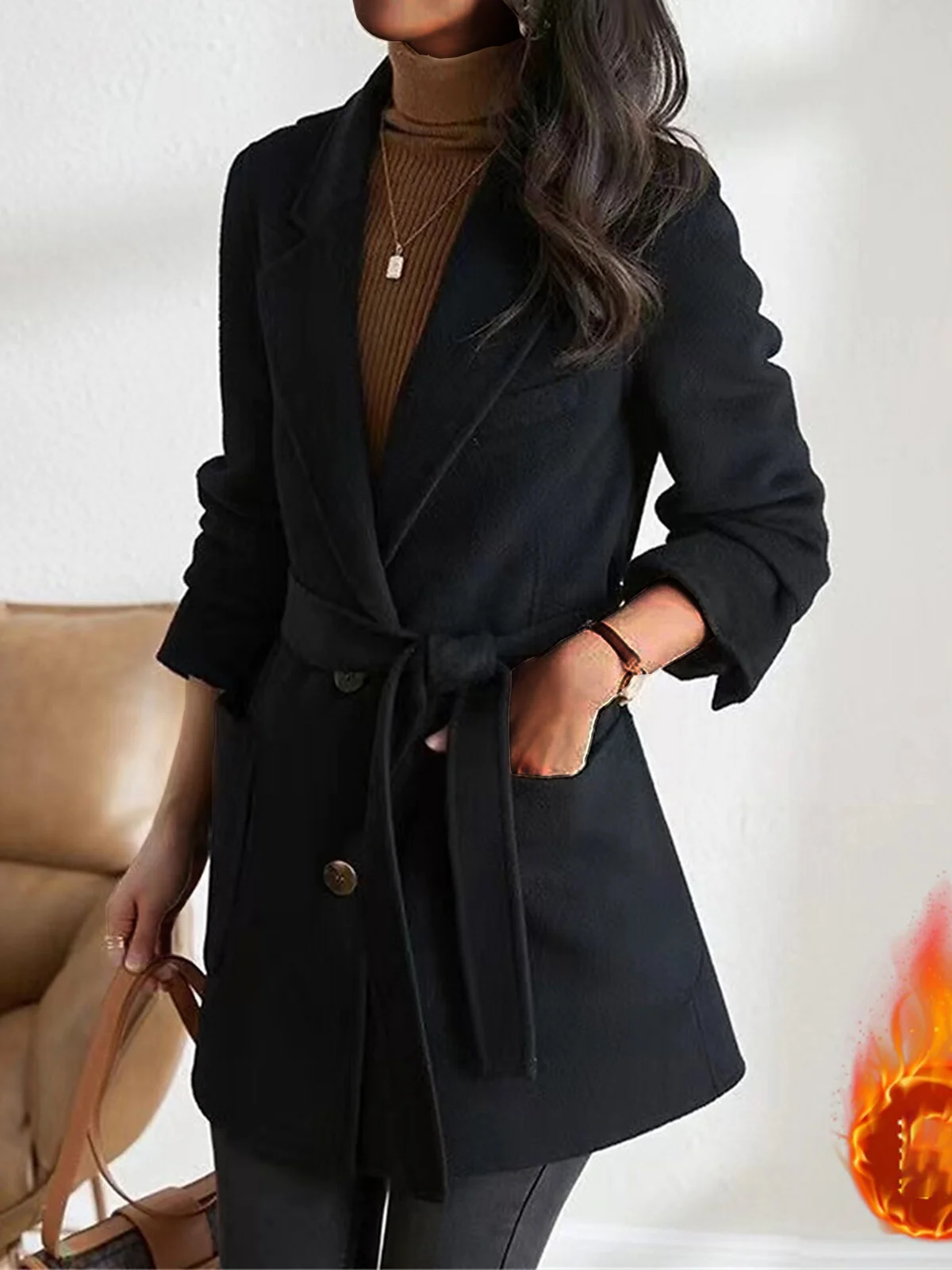 Vintage Woolen Loose Coat