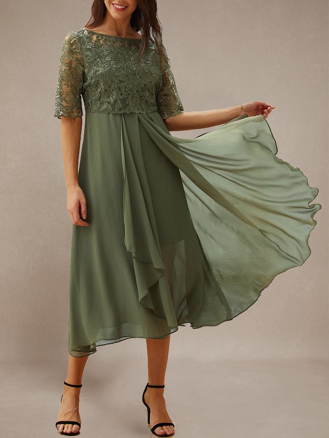 Plain Regular Fit Casual Dresses