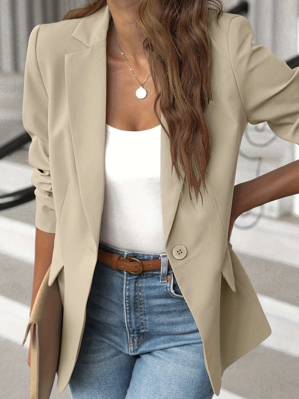 Casual Loose Plain Blazer