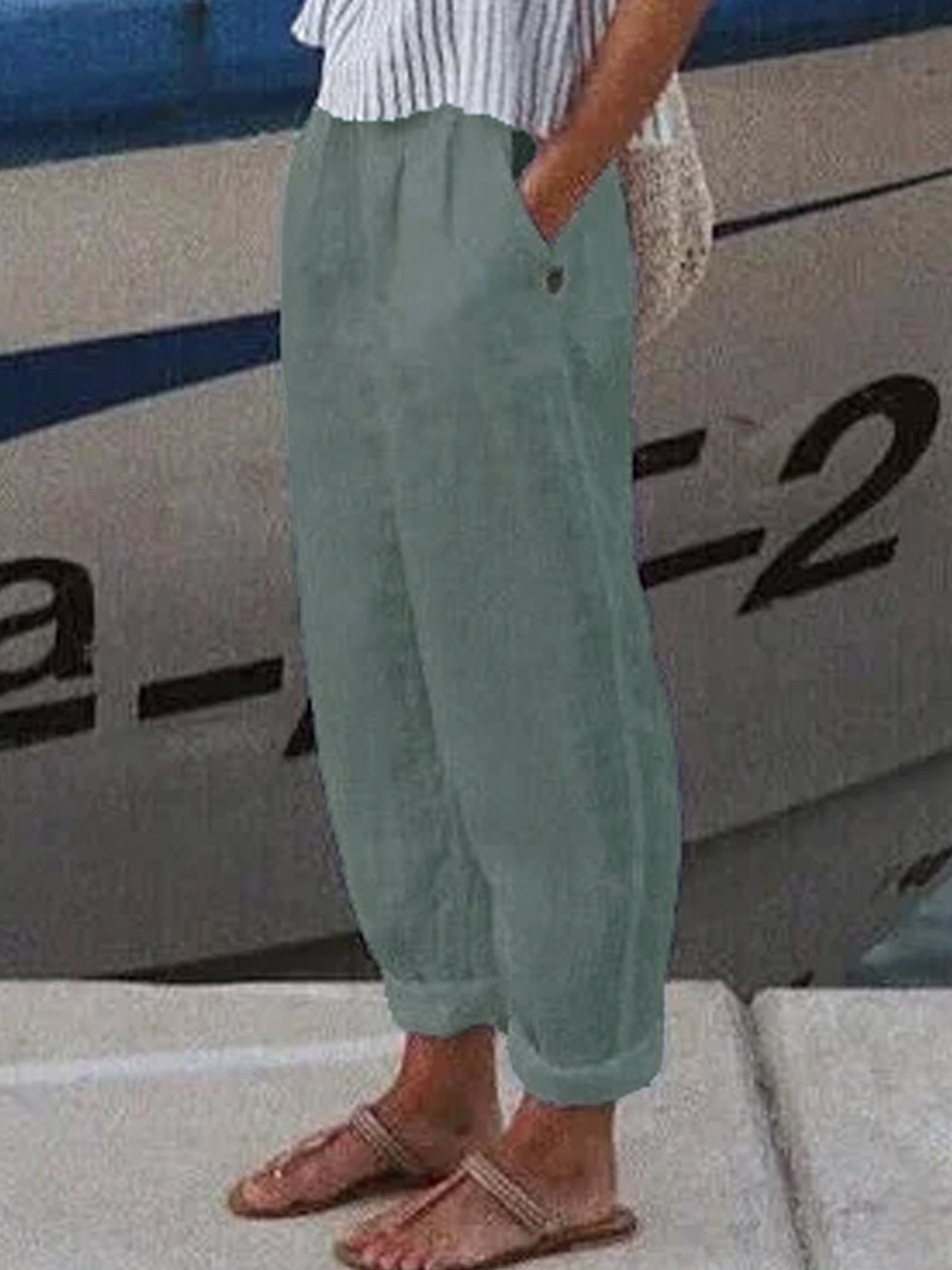 Loose Cotton Casual Pants