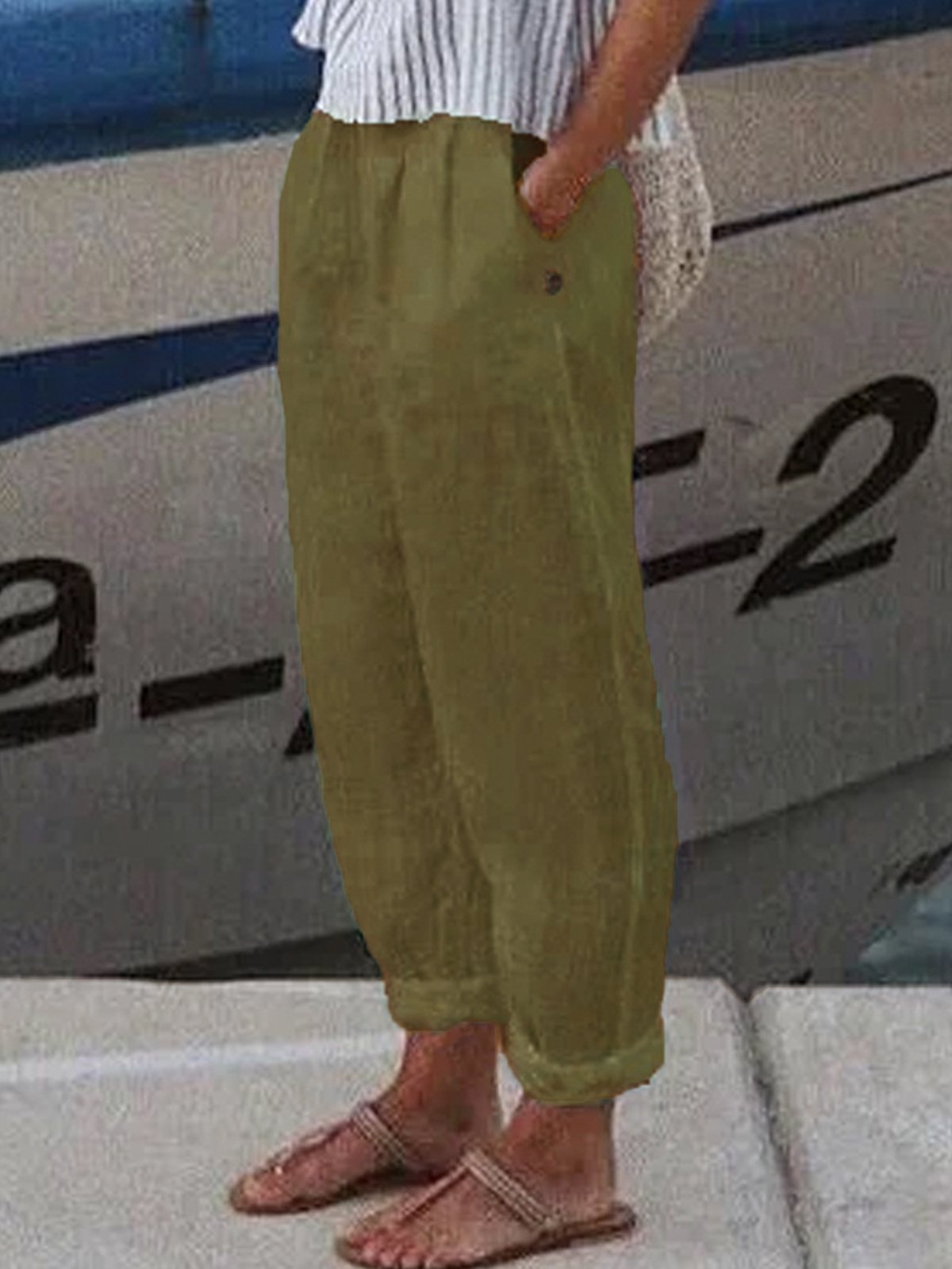 Loose Cotton Casual Pants