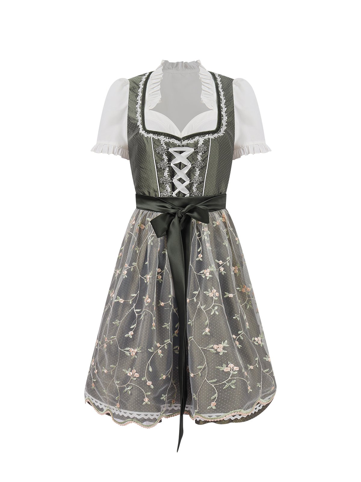 Dirndl Oktoberfest Women's Beer Babe Oktoberfest Costumes Party Weaving Dress