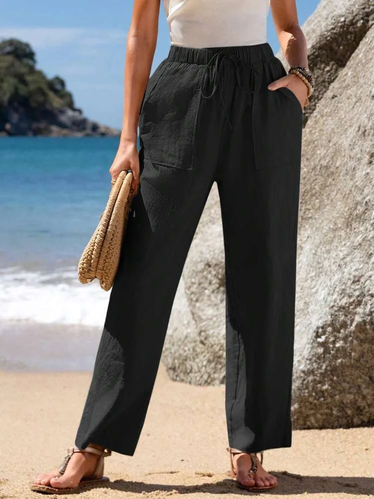 Women's Casual Plain Straight Pants