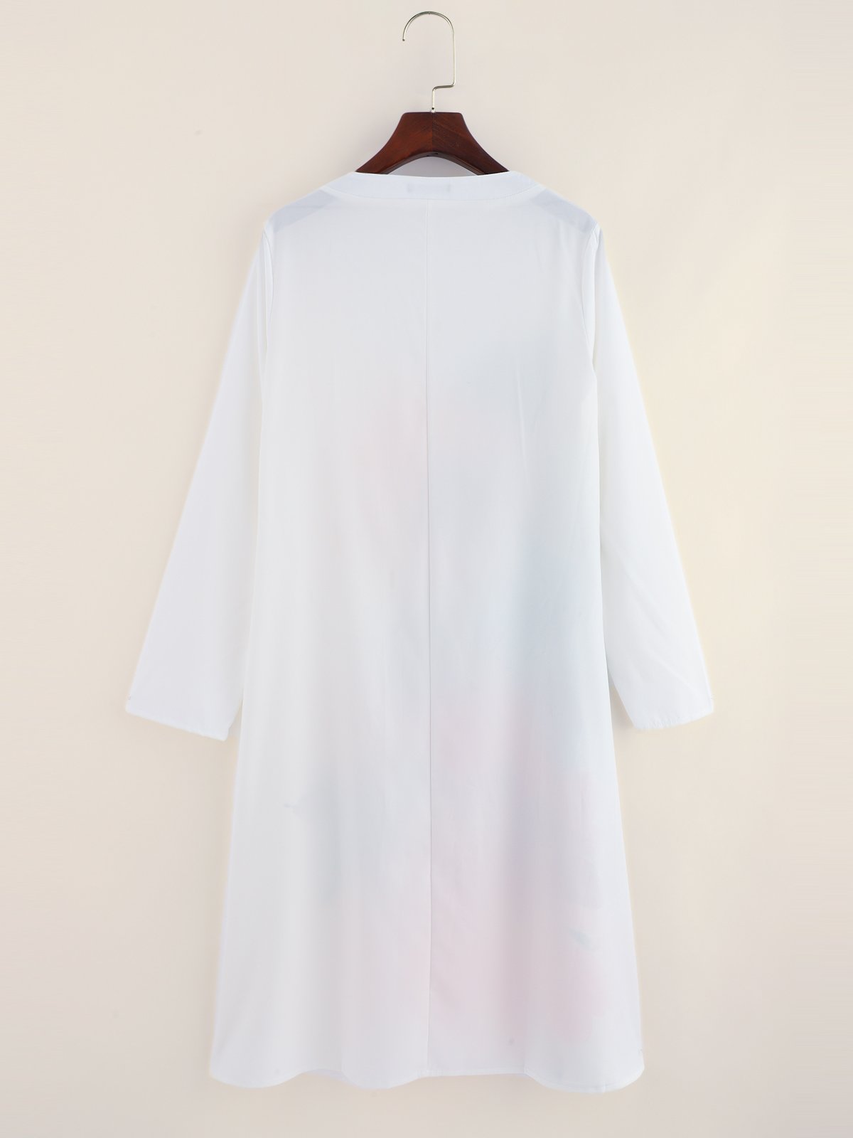Boho V Neck Floral-Print Long Sleeve Weaving Dress