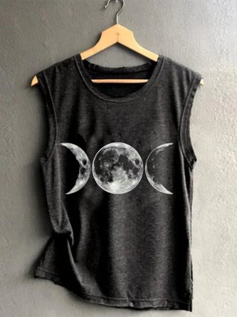 Printed Sleeveless Shirt & Top