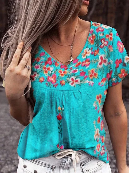 Casual Short Sleeve Top