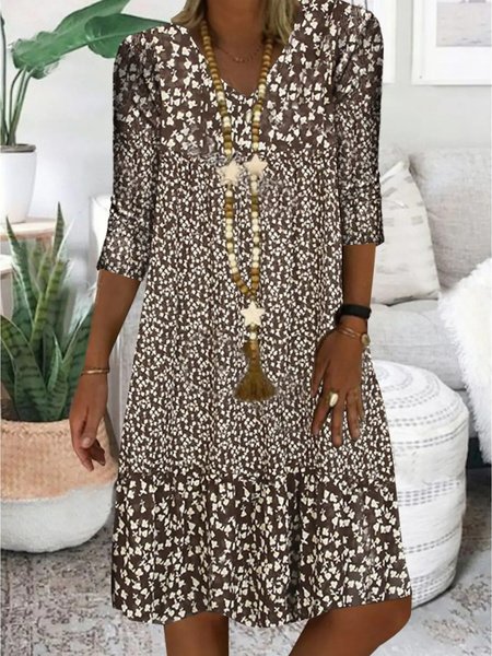 Regular Fit Floral Dresses