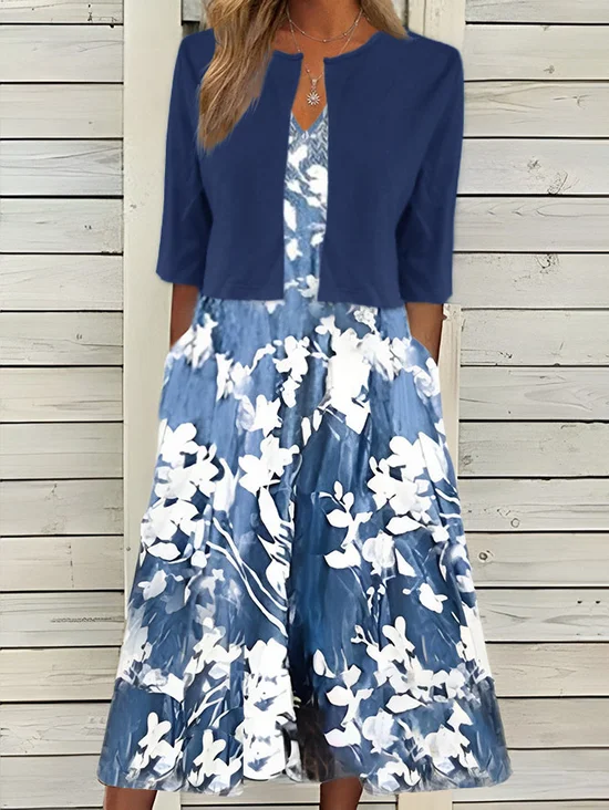Regular Fit Casual Floral Two Piece Sets