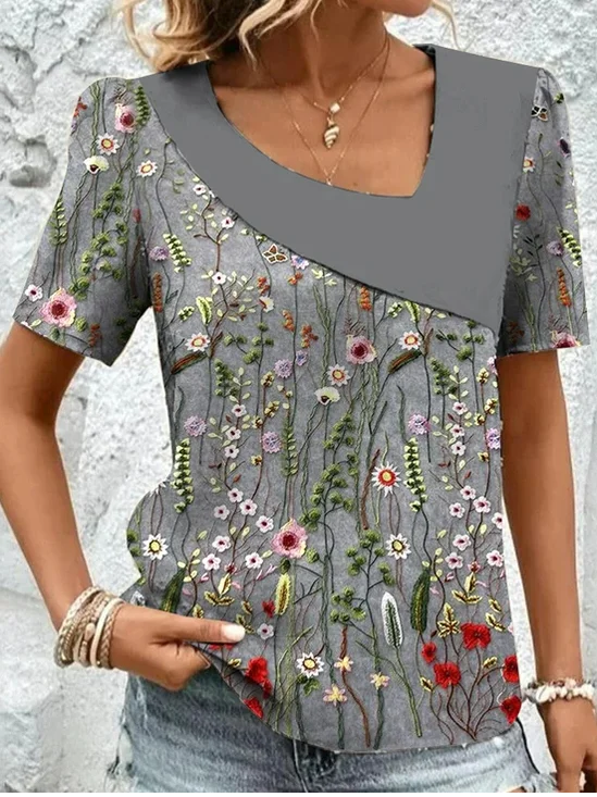 Casual Loose Asymmetrical Shirt