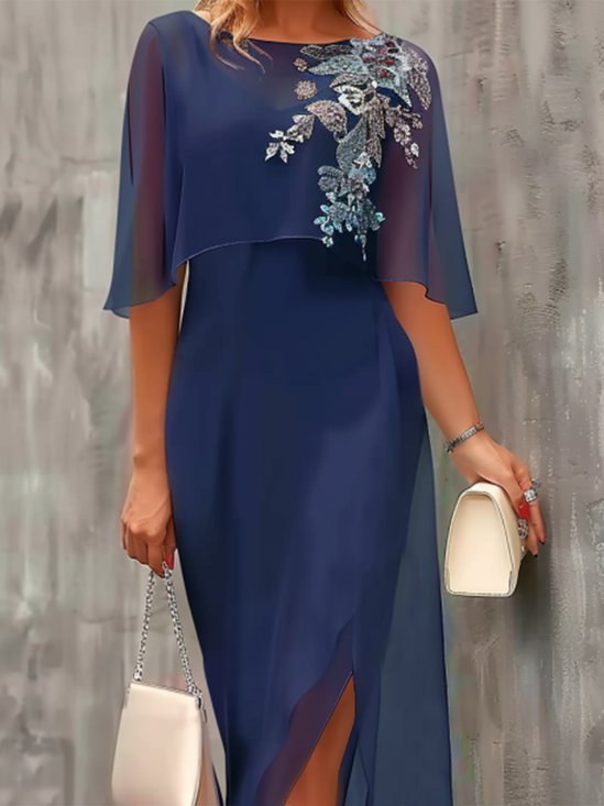 Chiffon Elegant Embroidery Dress