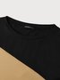 Crew Neck Color Block T-Shirt