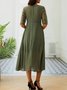 Plain Regular Fit Casual Dresses