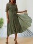 Plain Regular Fit Casual Dresses