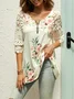 Floral Lace Casual Regular Fit Top