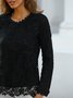 Lace Regular Fit Casual Lace Top