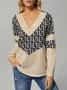 Geometric Casual Loose Sweatshirts