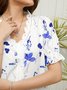 Floral Casual Lace Shirt