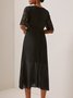 Plain Regular Fit Casual Dresses