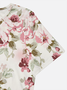 Cotton-Blend Elegant Floral Loose Dress