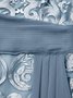 Elegant Crew Neck Lace Regular Fit Dress