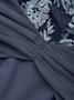 Crew Neck Regular Fit Plain Elegant Dress