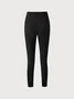 Plain elastic waist foundation simple high elastic PANTS LEGGINGS plus size