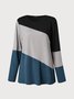 Crew Neck Color Block T-Shirt