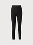 Plain elastic waist foundation simple high elastic PANTS LEGGINGS plus size